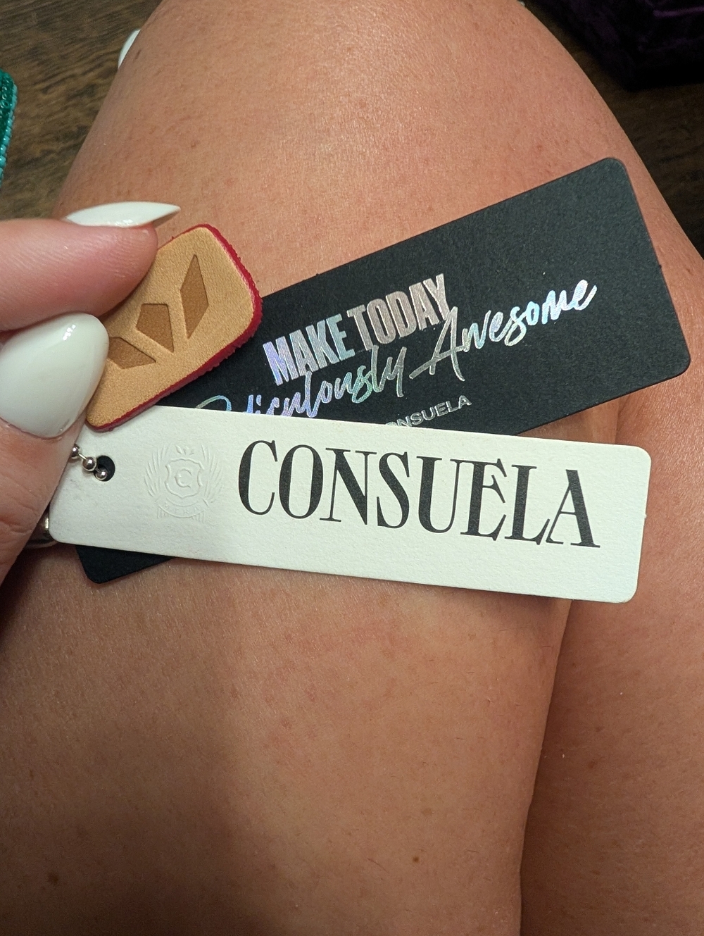 Consuela Beaded Butterfly Tassel Keychain - Picture 2 of 4